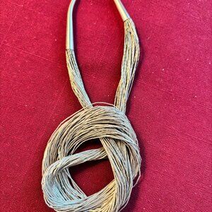 Liquid silver 30 strand 28-inch sterling silver necklace